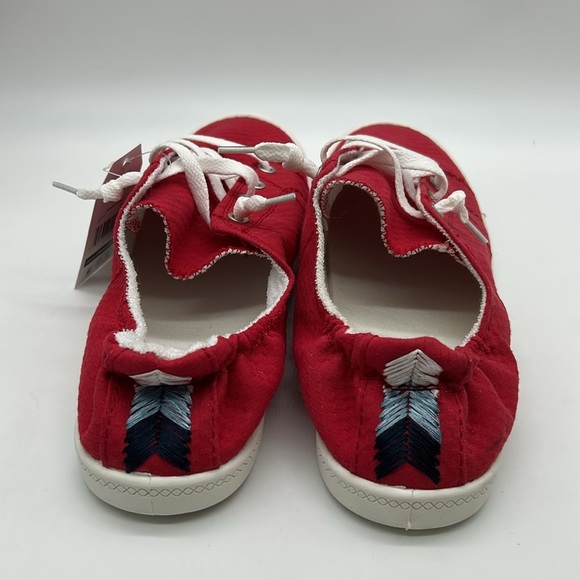 Time And Tru Red Memory Foam Sneakers Size 11 | Women’s Casual Slip-On | NWT - Picture 5 of 10